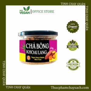 Thực phẩm chay ăn liền, thực phẩm chay âu lạc chà bông khoai lang ăn ngon tiện lợi