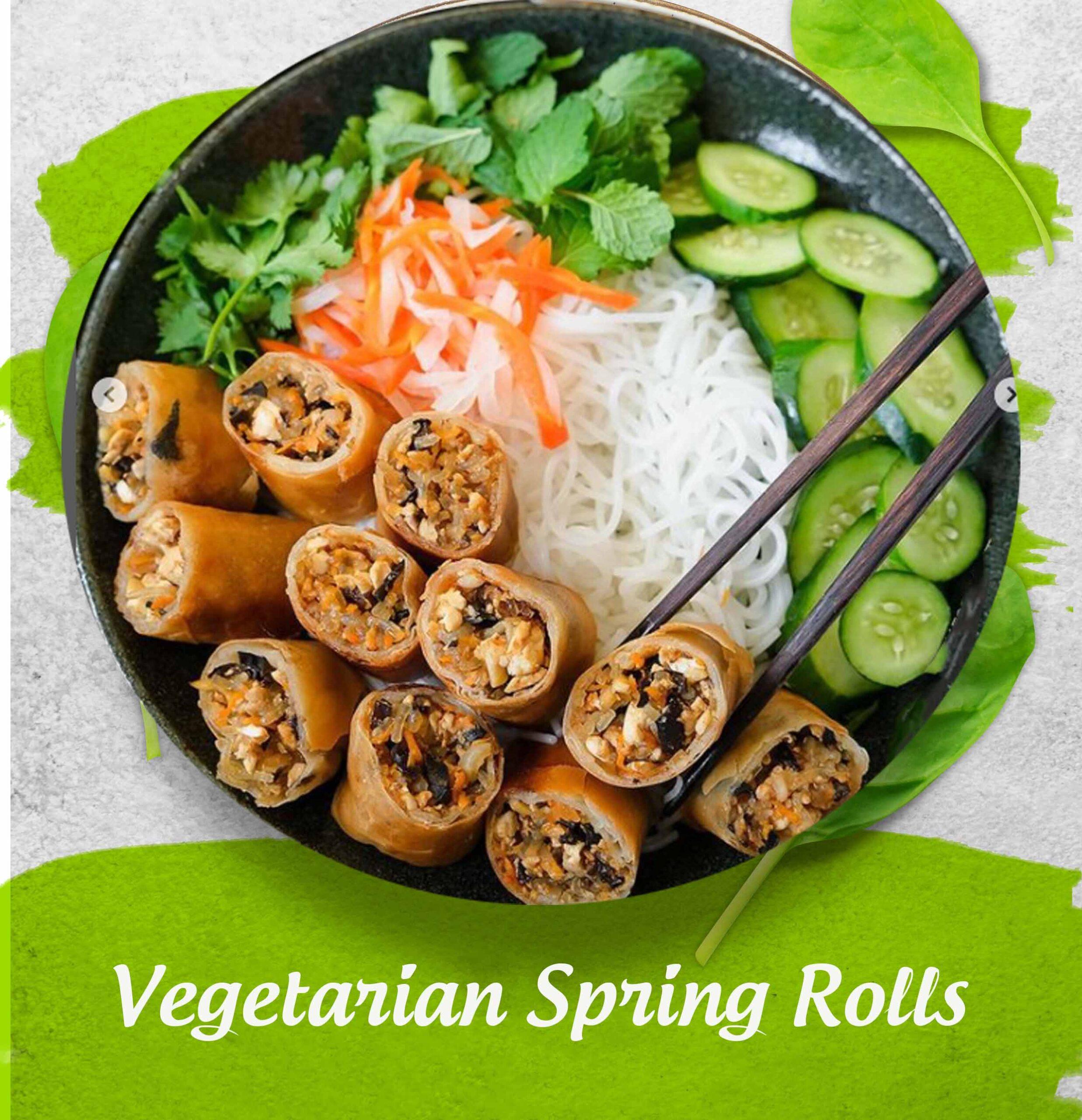 Vegetarian Spring Rolls - A Delectable Plant-Based Dish from Vietnam